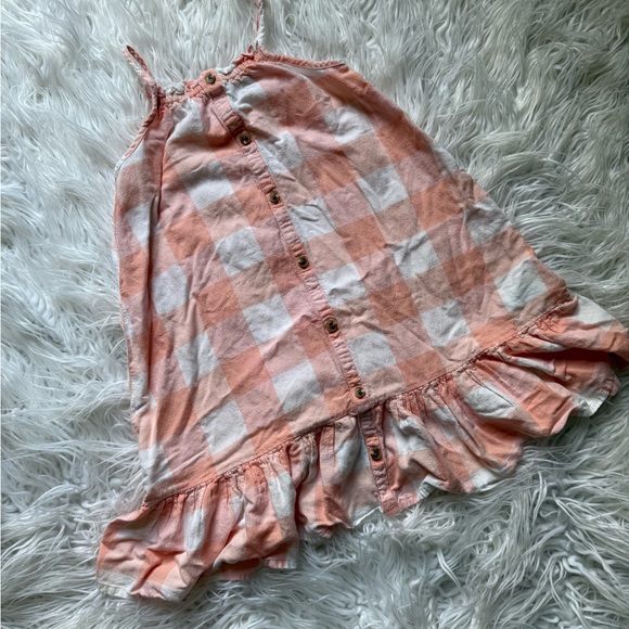 Old Navy Pink and White Checkered Kids Dress - Picture 2 of 5